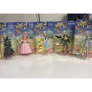 Vintage 1998 WIZARD OF OZ Trevco Set Of 5 5" Figures Sealed Dorothy Wicked Witch
